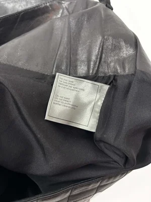 Chanel F/W 2002 black quilted leather pants — JAMES VELORIA